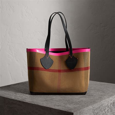 neon pink burberry bag|net a porter burberry tote.